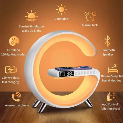 G63 Smart Light Sound Machine Fast Charging Alarm Clock