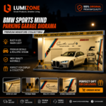 BMW Sports Mind LED Parking Garage Diorama | Premium Display for 1:64 Die-Cast Cars